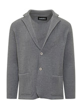ALBARENA - Giacca Albarena in Maglia Grigia con Motivo Spigato - Grigio | Lidia Shopping ® | Official Website