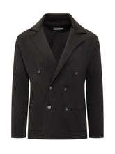 ALBARENA - Albanera Black Double-Breasted Knit Jacket - Black | Lidia Shopping ® | Official Website