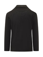 ALBARENA - Albanera Black Double-Breasted Knit Jacket - Black | Lidia Shopping ® | Official Website