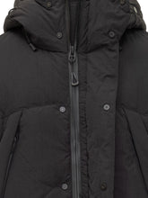 JG1 - Yves Salomon Black Padded Down Jacket with Hood - Black - LIDIASHOPPING® - Official Website