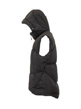 JG1 - Yves Salomon Black Padded Vest with Hood - Black - LIDIASHOPPING® - Official Website