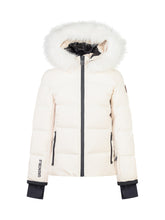MONCLER GRENOBLE KIDS - Moncler Kids New Guyane Jacket with Fur Hood - White - LIDIASHOPPING® - Official Website