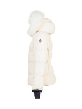 MONCLER GRENOBLE KIDS - Moncler Kids New Guyane Jacket with Fur Hood - White - LIDIASHOPPING® - Official Website