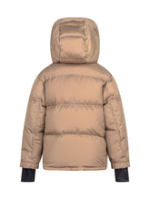 MONCLER GRENOBLE KIDS - Moncler Kids Giacca Kasanka Beige con Cappuccio - Beige | Lidia Shopping ® | Official Website