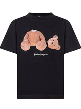 PALM ANGELS KIDS - Palm Angels Kids T-shirt Nera con Stampa Teddy Bear - Nero | Lidia Shopping ® | Official Website