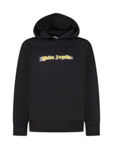 PALM ANGELS KIDS - Palm Angels Kids Felpa Nera con Cappuccio e Logo - Nero | Lidia Shopping ® | Official Website