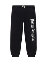 PALM ANGELS KIDS - Palm Angels Pantaloni Neri con Logo Oversize - Nero | Lidia Shopping ® | Official Website