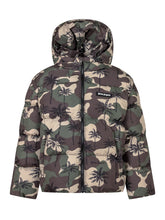 PALM ANGELS KIDS - Palm Angels Camouflage Palm Print Puffer Jacket - Green - LIDIASHOPPING® - Official Website