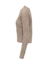 MAX MARA STUDIO - Max Mara Studio Maglione a Rombi con Filato Lurex - Beige - LIDIASHOPPING® - Official Website