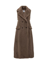 MAX MARA - Max Mara Gilet Lungo Cammello in Pelliccia - Marrone | Lidia Shopping ® | Official Website