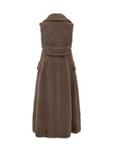 MAX MARA - Max Mara Gilet Lungo Cammello in Pelliccia - Marrone | Lidia Shopping ® | Official Website
