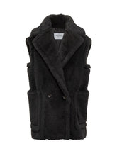 MAX MARA - Max Mara Black Fur Vest - Black - LIDIASHOPPING® - Official Website