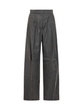 SPORTMAX - Sportmax Pinstripe Wide-Leg Trousers - Grey | Lidia Shopping ® | Official Website