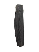 SPORTMAX - Sportmax Pinstripe Wide-Leg Trousers - Grey | Lidia Shopping ® | Official Website