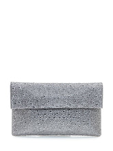 TWENTY FOURHAITCH - Silver Rhinestone Clutch Twenty Four Haitch - Silver - LIDIASHOPPING® - Official Website