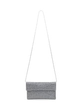 TWENTY FOURHAITCH - Silver Rhinestone Clutch Twenty Four Haitch - Silver - LIDIASHOPPING® - Official Website