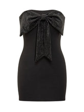 TWENTY FOURHAITCH - Abito Corto Twenty Fourhaitch con Fiocco Gioiello - Nero | Lidia Shopping ® | Official Website