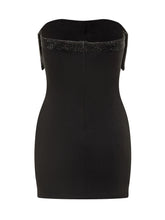 TWENTY FOURHAITCH - Abito Corto Twenty Fourhaitch con Fiocco Gioiello - Nero | Lidia Shopping ® | Official Website