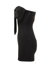 TWENTY FOURHAITCH - Abito Corto Twenty Fourhaitch con Fiocco Gioiello - Nero | Lidia Shopping ® | Official Website