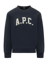 APC - A.P.C. Felpa Blu Navy con Logo a Contrasto - Blu - LIDIASHOPPING® - Official Website