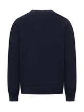 APC - A.P.C. Maglione in Lana con Logo a Rilievo - Blu - LIDIASHOPPING® - Official Website