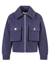 TWIN-SET - Twinset Kids Wool Jacket with Pockets - Blue | Lidia Shopping | Official Website