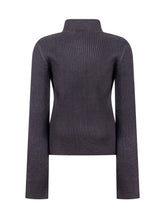 TWIN-SET - Twinset Kids Maglione Dolcevita in Maglia a Coste - Nero | Lidia Shopping | Official Website