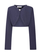 MONNALISA - Monnalisa Blue Bolero with Heart Button - Blue | Lidia Shopping ® | Official Website