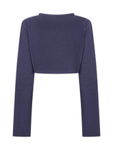 MONNALISA - Monnalisa Blue Bolero with Heart Button - Blue | Lidia Shopping ® | Official Website