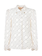 ELISABETTA FRANCHI KIDS - Elisabetta Franchi Kids Camicia Bianca con Logo - Bianco - LIDIASHOPPING® - Official Website