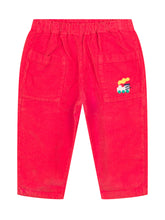 BOBO CHOSES - Bobo Choses Red Corduroy Pants with Train Print - Red | Lidia Shopping ® | Official Website