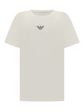 EMPORIO ARMANI BOY - T-shirt Bianca con Logo Emporio Armani - Bianco - LIDIASHOPPING® - Official Website