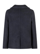 EMPORIO ARMANI BOY - Emporio Armani Double-Breasted Wool Peacoat in Blue - Blue - LIDIASHOPPING® - Official Website