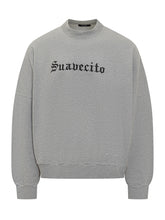WILLY CHAVARRIA - Willy Chavarria Grey Sweatshirt with Suavecito Print - Grey - LIDIASHOPPING® - Official Website