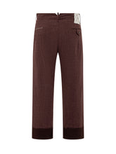 MAURIZIO MASSIMINO - Pantaloni in Velluto Maurizio Massimino - Rosso | Lidia Shopping | Official Website