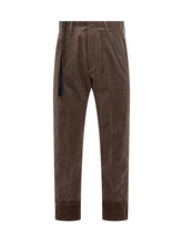 MAURIZIO MASSIMINO - Pantaloni Gessati con Risvolto Maurizio Massimino - Marrone | Lidia Shopping ® | Official Website