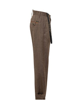 MAURIZIO MASSIMINO - Pantaloni con Pinces Maurizio Massimino - Marrone | Lidia Shopping | Official Website