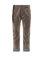 MAURIZIO MASSIMINO - Pantaloni in Velluto a Coste Maurizio Massimino - Beige | Lidia Shopping ® | Official Website