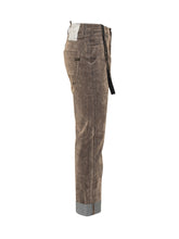 MAURIZIO MASSIMINO - Pantaloni in Velluto a Coste Maurizio Massimino - Beige | Lidia Shopping ® | Official Website