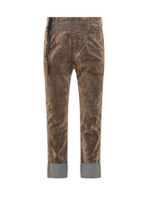 MAURIZIO MASSIMINO - Pantaloni in Velluto Maurizio Massimino - Beige | Lidia Shopping ® | Official Website