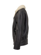 GIOCASTA - Giocasta Black Leather Jacket with Shearling - Brown - LIDIASHOPPING® - Official Website