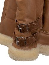 GIOCASTA - Giocasta Giacca in Pelle con Shearling - Beige | Lidia Shopping ® | Official Website