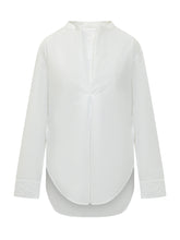 STUDIO NICHOLSON - V-Neck Shirt - White - LIDIASHOPPING® - Official Website