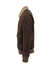DFOUR - Dfour Giacca in Montone Scamosciato con Collo Shearling - Marrone | Lidia Shopping ® | Official Website