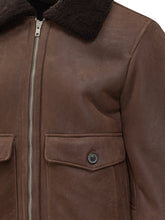 DFOUR - Dfour Brown Suede Shearling Jacket with Contrast Collar - Brown | Lidia Shopping ® | Official Website