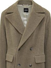 BOSS - Cappotto Doppiopetto in Lana a Spina di Pesce Boss - Marrone | Lidia Shopping ® | Official Website