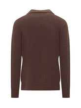 MC2 SAINT BARTH - Saint Barth Brown Sweater with Collar - Brown | Lidia Shopping ® | Official Website