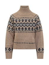 MC2 SAINT BARTH - Myra Donegal High Neck Sweater MC2 Saint Barth - Brown | Lidia Shopping ® | Official Website