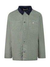 DICKIES - Dickies Giacca Verde con Colletto a Contrasto - Verde - LIDIASHOPPING® - Official Website