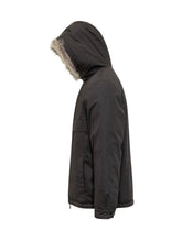 YVES SALOMON - Yves Salomon Parka Nero con Cappuccio in Pelliccia - Nero | Lidia Shopping ® | Official Website